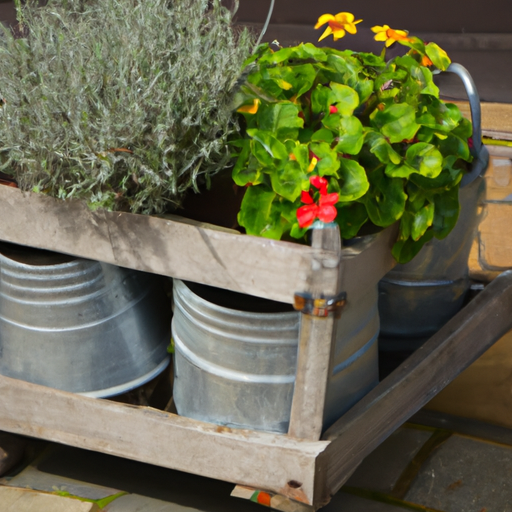 Blumenkästen mit Wasserspeicher