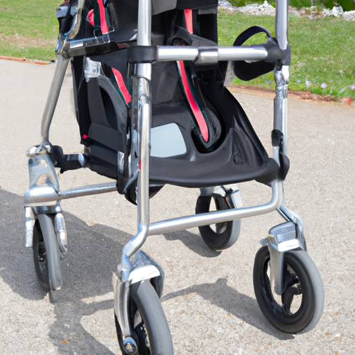 Rollator mit Fußstützen