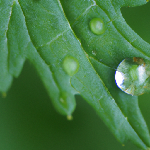 Chlorophyll-Tropfen