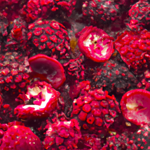 Gefriergetrocknete Himbeeren